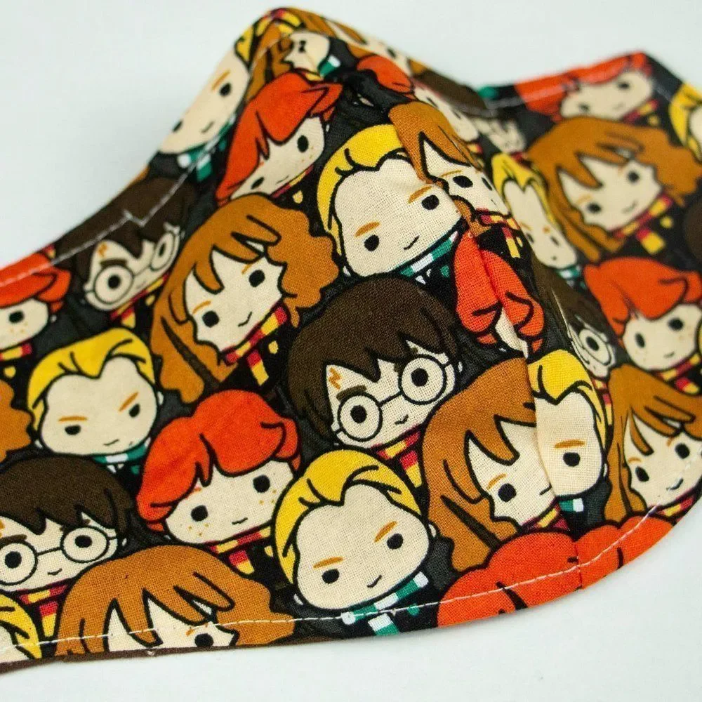 2 Harry Potter Chibi Face mask w nose wire for kids